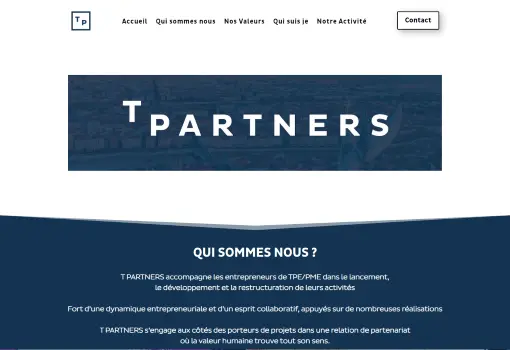 Site Vitrine T PARTNERS